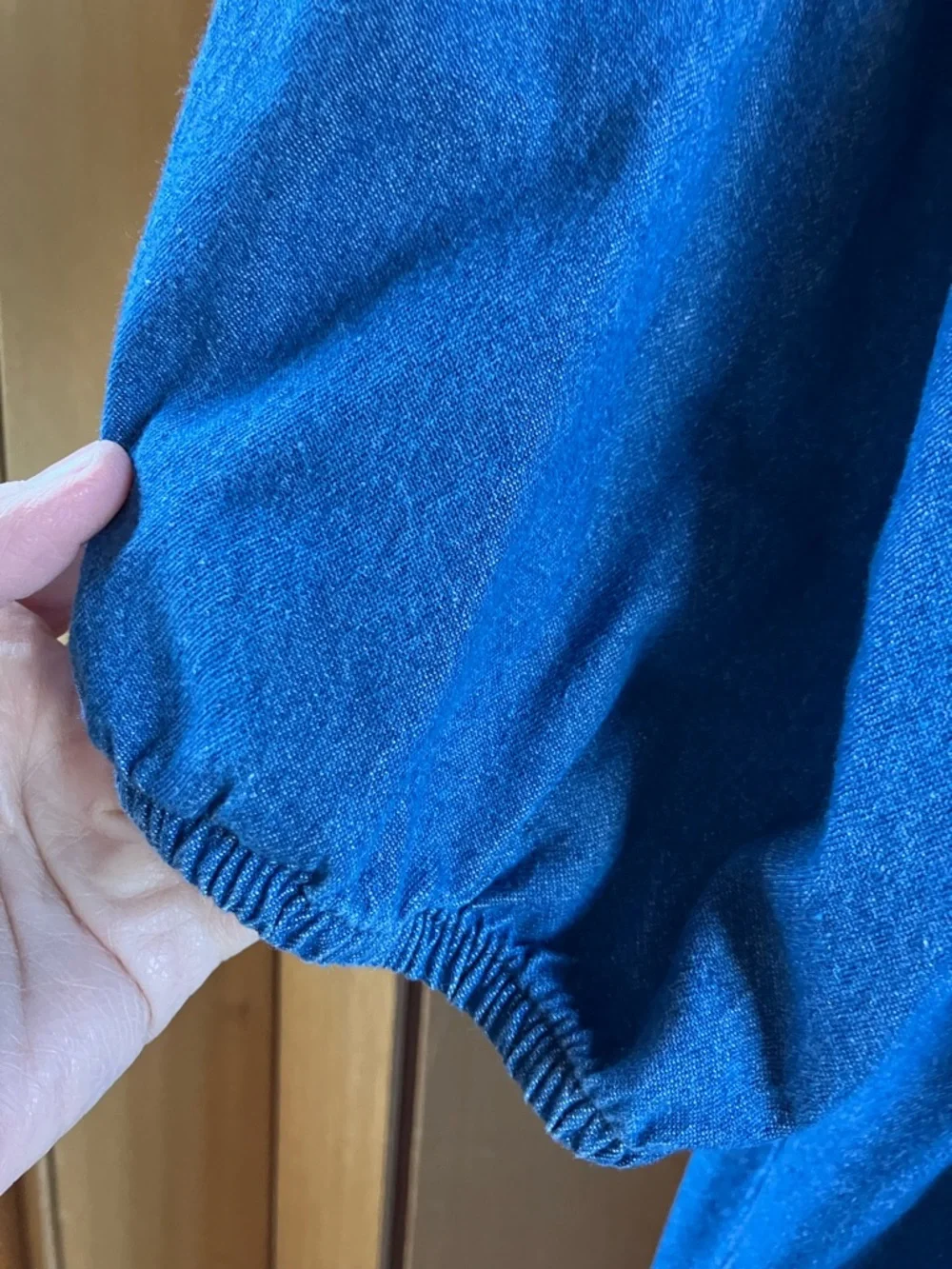 Vermont Country Store (Size 2X) Denim Chambray Midi Tiered Dress Cottagecore - Picture 2 of 5